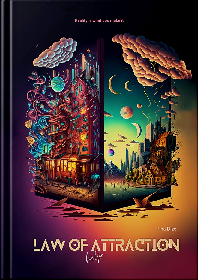 Cover of the e-book lawofattraction.help, an intoduction to the Law of Attraction